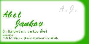 abel jankov business card